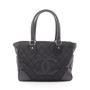 Chanel Paris York Tote Bag Leather Black